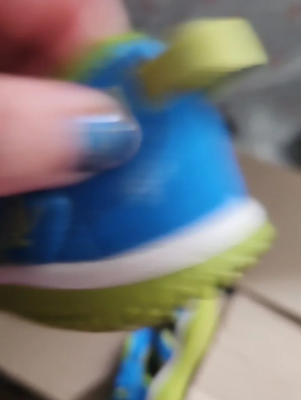 KEEN Kids Blue and Lime Green Water Shoes